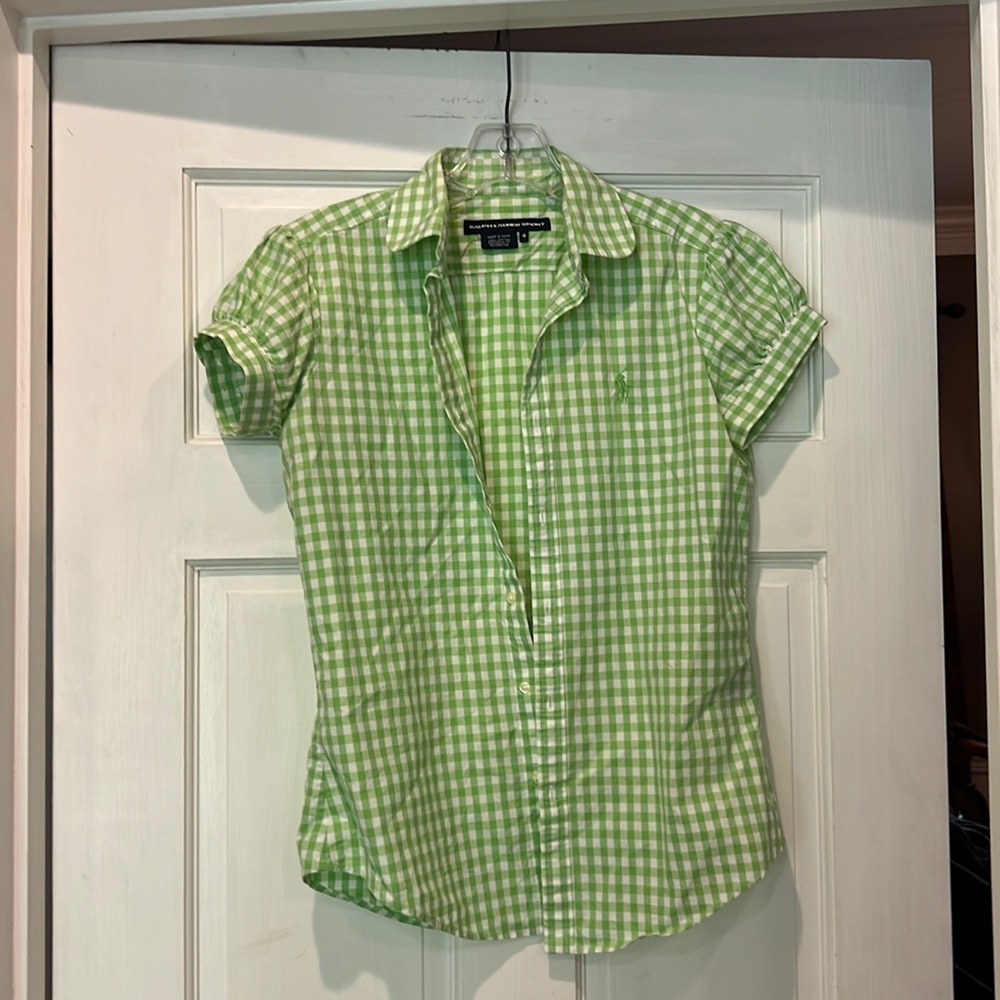 Ralph Lauren Sport fitted short sleeve button down shirt